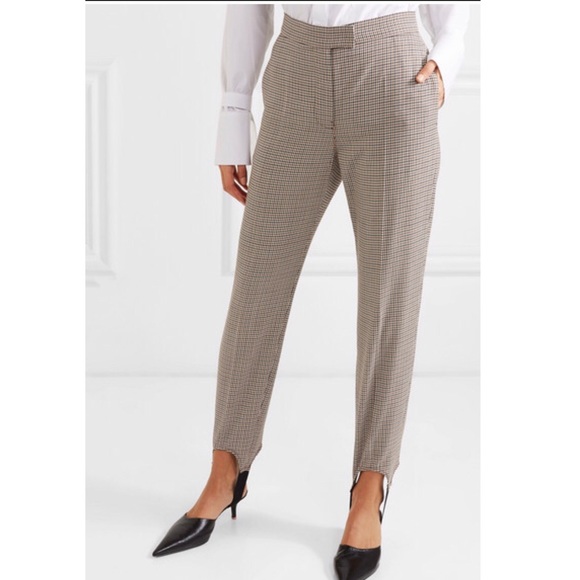 BURBERRY WOOL BLEND STIRRUP PANTS - Picture 2 of 8